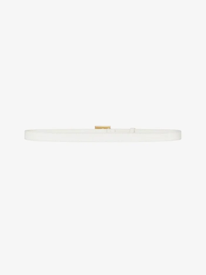 Women Belts Givenchy 4G Belt In Leather Ivory Women Belts Givenchy 4G Belt In Leather Ivory