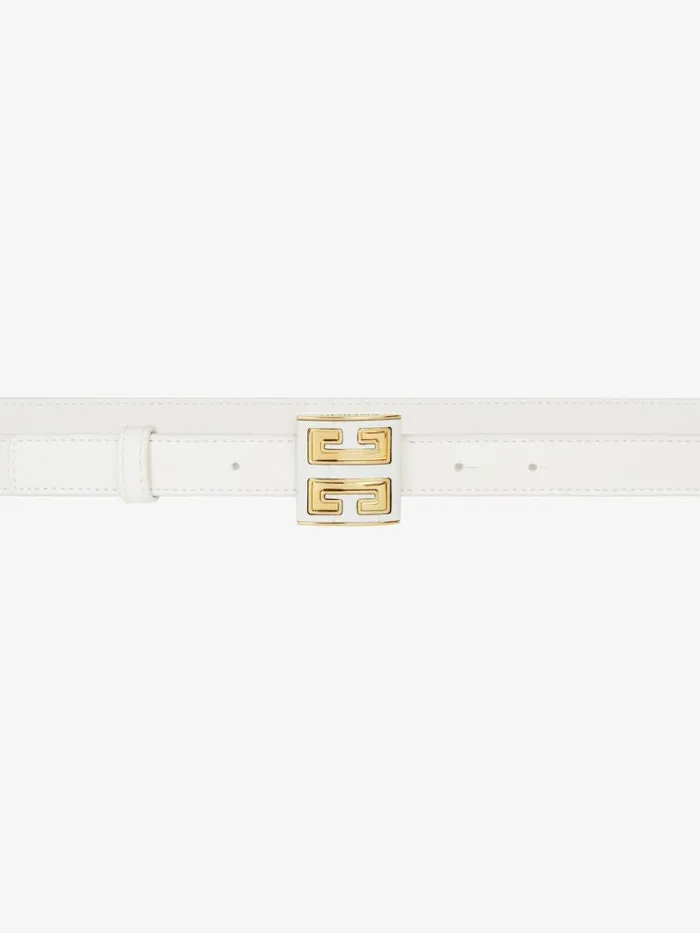 Women Belts Givenchy 4G Belt In Leather Ivory Women Belts Givenchy 4G Belt In Leather Ivory