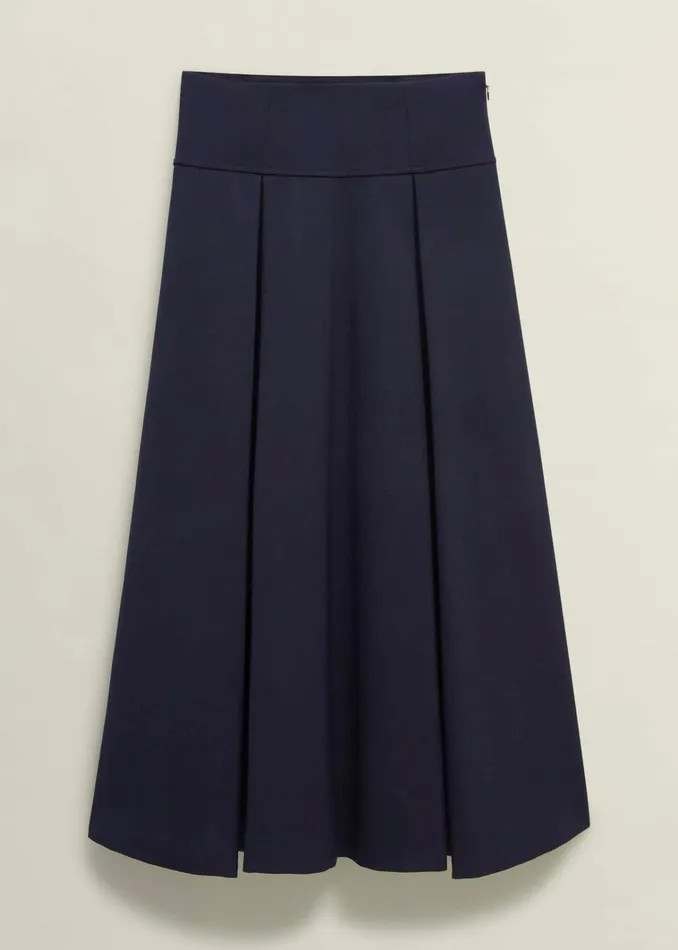 Women Berkeley Skirt With Wool Navy Hobbs Skirts