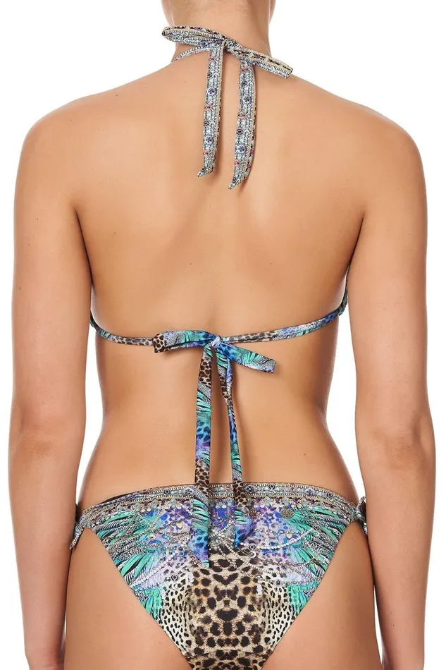 Women Bikinis Camilla Ring Tri Top Animal Army