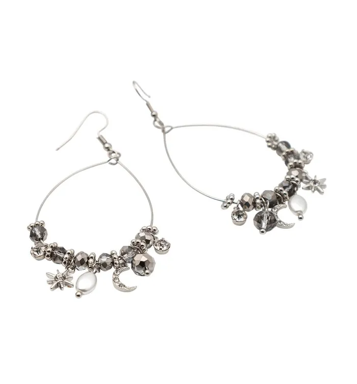 Women Bold Earrings 8211 Silver Promod Jewellery