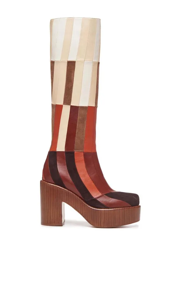 Women Boots Gabriela Hearst Brigade Patchwork Boot