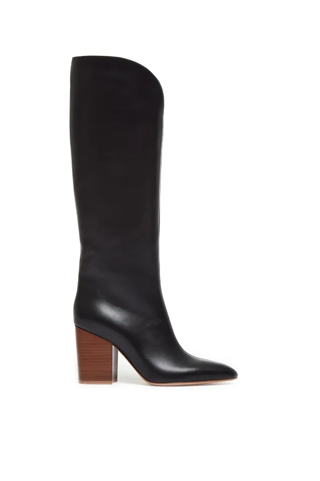 Women Boots Gabriela Hearst Cora High Knee Boot In Black Leather