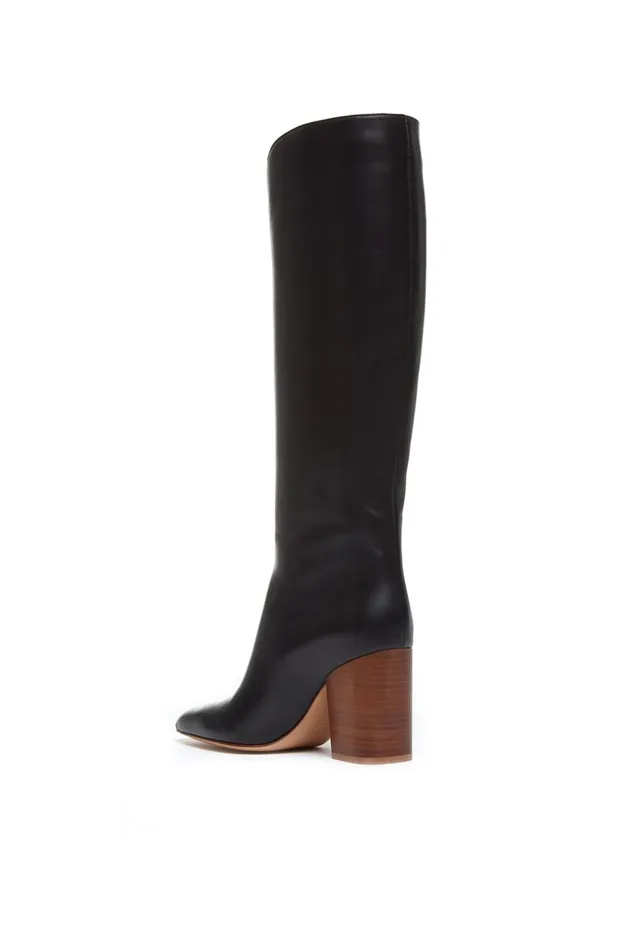 Women Boots Gabriela Hearst Cora High Knee Boot In Black Leather