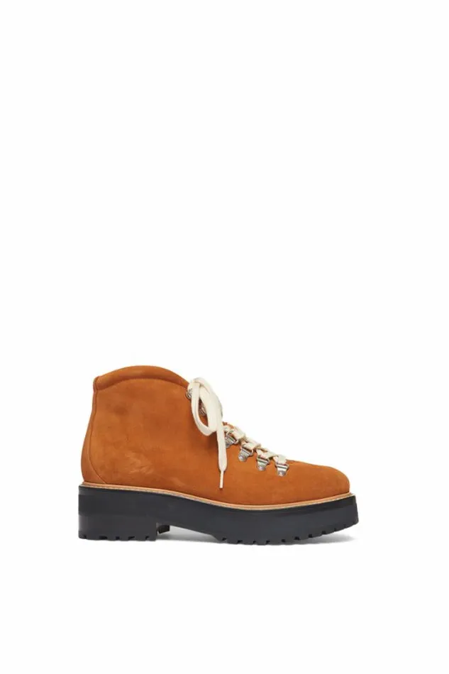 Women Boots Gabriela Hearst Kash Boot In Cashew Shearling and Leather