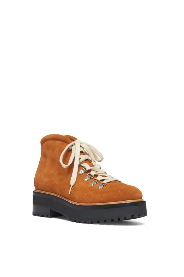 Women Boots Gabriela Hearst Kash Boot In Cashew Shearling and Leather