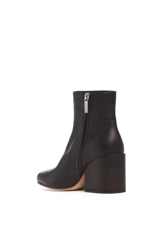Women Boots Gabriela Hearst Tito Block Heel Boot In Black Leather