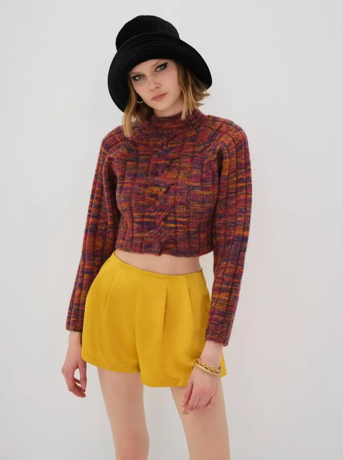 Women Bottoms For Love and Lemons Drew Short Yellow