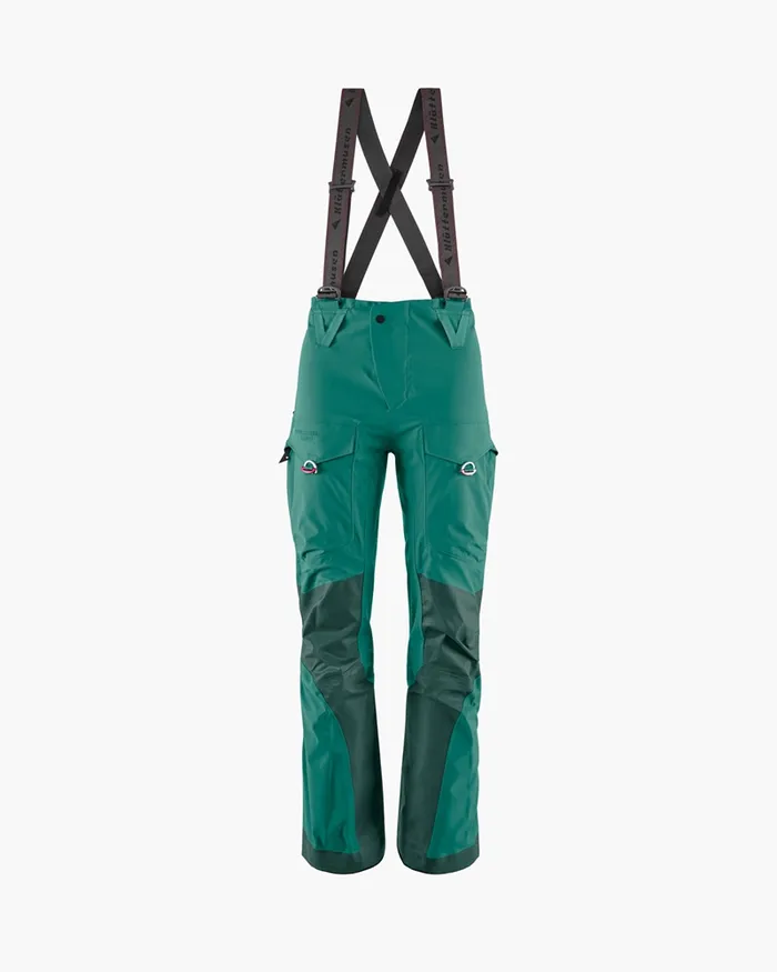Women Brage 20 Salopette Waterproof Shell Pants Ocean Green Klttermusen Waterproof Pants