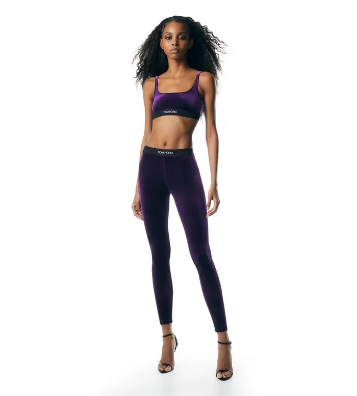 Women Bras Tom Ford Stretch Velvet Bralette Royal Grape Women Bras Tom Ford Stretch Velvet Bralette Royal Grape