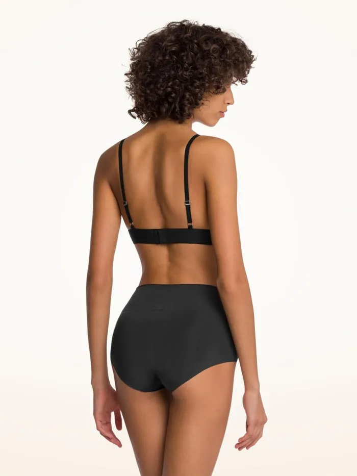 Women Bras Wolford Beauty Cotton Triangle Bra Black