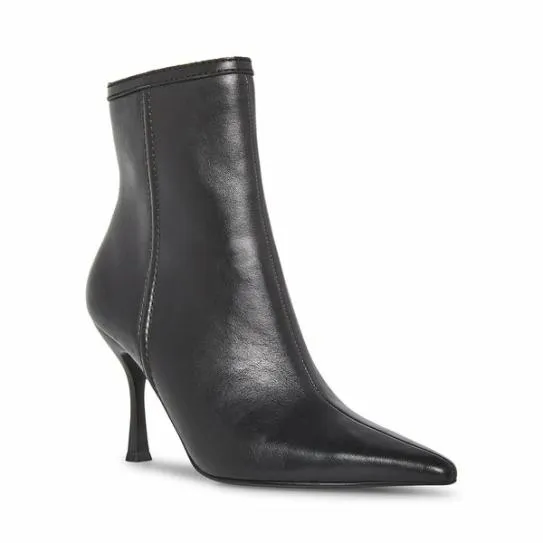 Women BRECKEN BLACK LEATHER Black Leather Steve Madden Boots and Booties Women BRECKEN BLACK LEATHER Black Leather Steve Madden Boots and Booties