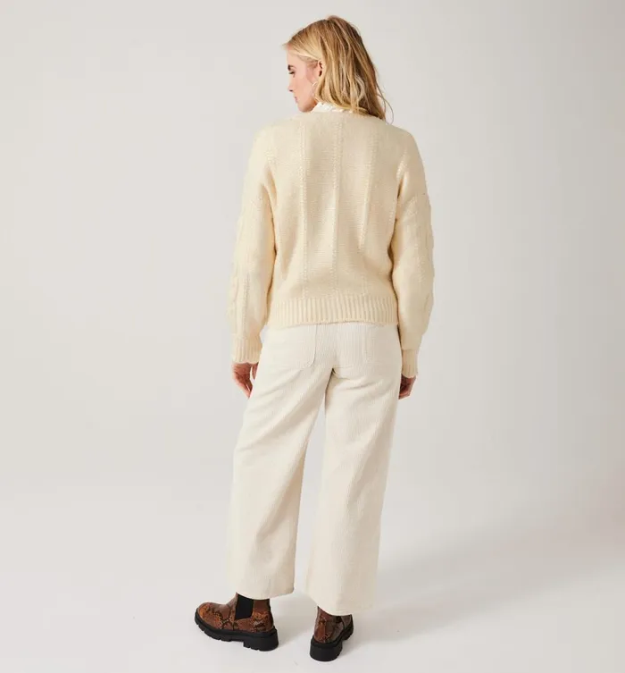 Women Cable Knit Cardigan 8211 Ecru Promod Jumpers And Cardigans Women Cable Knit Cardigan 8211 Ecru Promod Jumpers And Cardigans