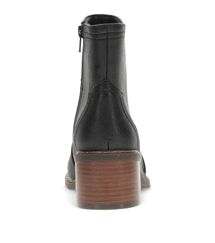 Women Calloway Block Heel Bootie Black Baretraps Booties