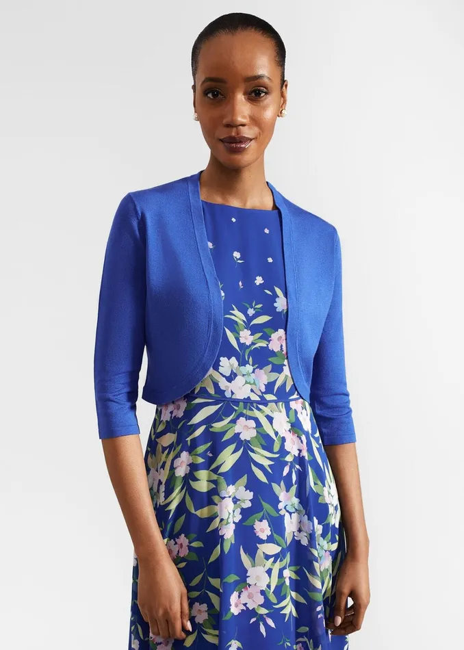 Women Carrie Bolero Lapis Blue Hobbs Jumpers and Cardigans