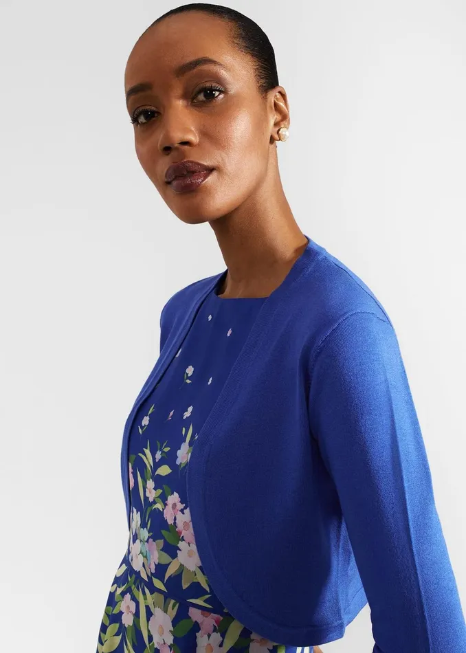 Women Carrie Bolero Lapis Blue Hobbs Jumpers and Cardigans