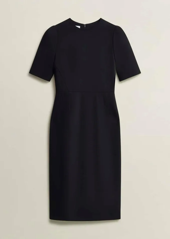 Women Casey Dress With Wool Black Hobbs Dresses and Jumpsuits