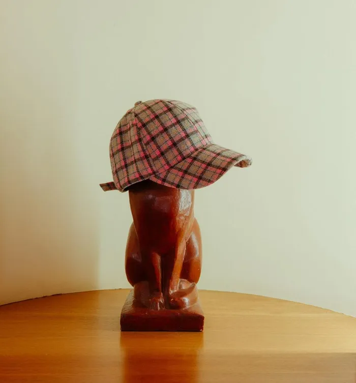 Women Checked Cap 8211 Multicolour Print Promod Hats