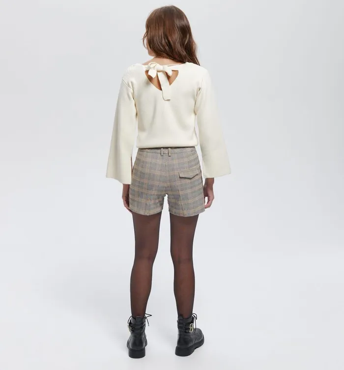 Women Checked Shorts 8211 Multicolour Checks Promod Shorts Women Checked Shorts 8211 Multicolour Checks Promod Shorts