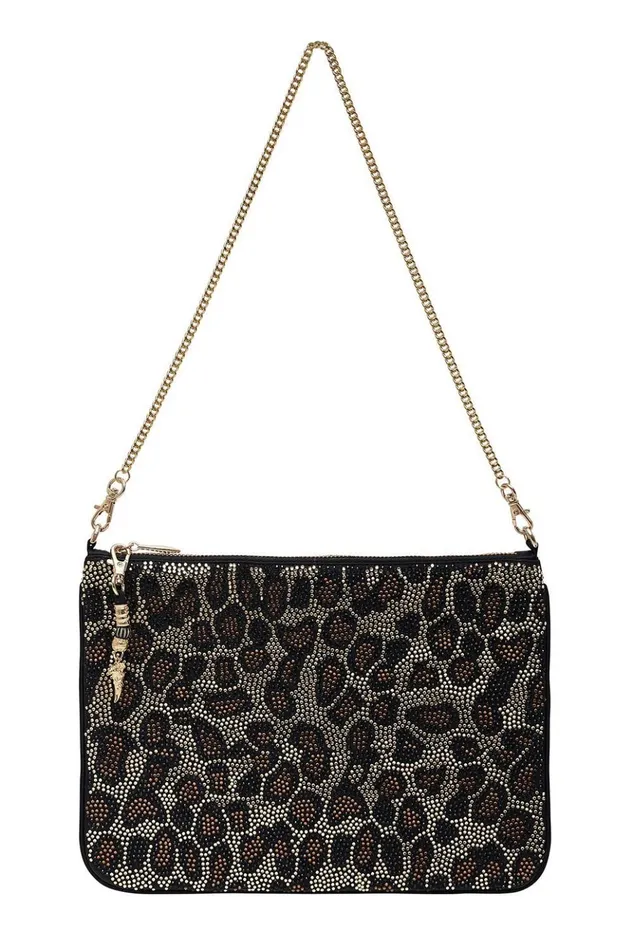 Women Clutch Bags Camilla Zip Top Clutch With Chain Multi