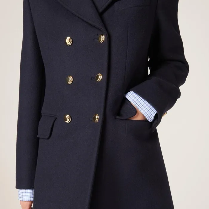 Women Coats And Jackets Miu Miu Doublebreasted Cloth Coat Navy Women Coats And Jackets Miu Miu Doublebreasted Cloth Coat Navy