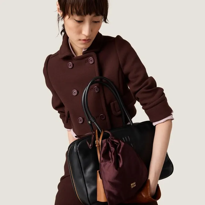 Women Coats And Jackets Miu Miu Doublebreasted Natt Jacket Cocoa Brown Women Coats And Jackets Miu Miu Doublebreasted Natt Jacket Cocoa Brown