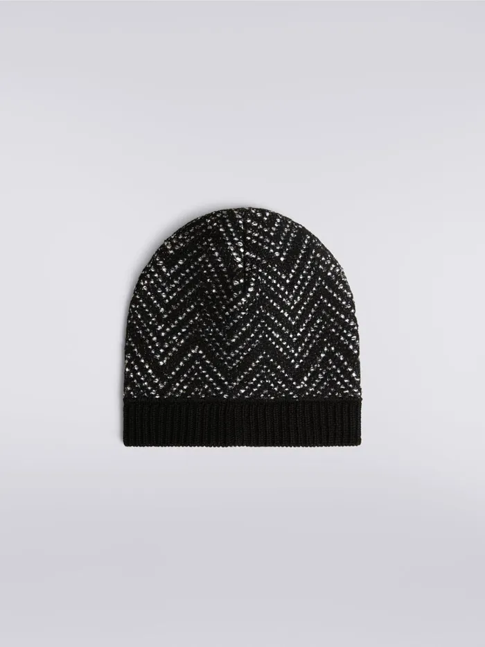 Women Cotton Blend Hat With Sequins Multicoloured Missoni Hats
