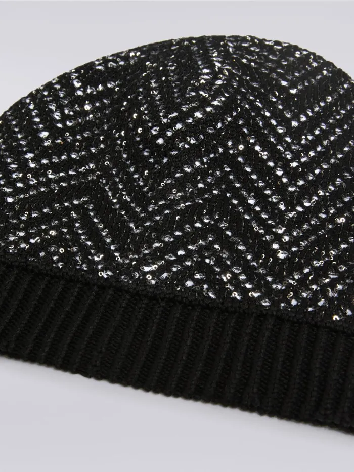 Women Cotton Blend Hat With Sequins Multicoloured Missoni Hats Women Cotton Blend Hat With Sequins Multicoloured Missoni Hats