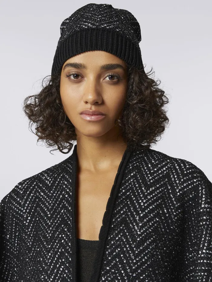 Women Cotton Blend Hat With Sequins Multicoloured Missoni Hats Women Cotton Blend Hat With Sequins Multicoloured Missoni Hats