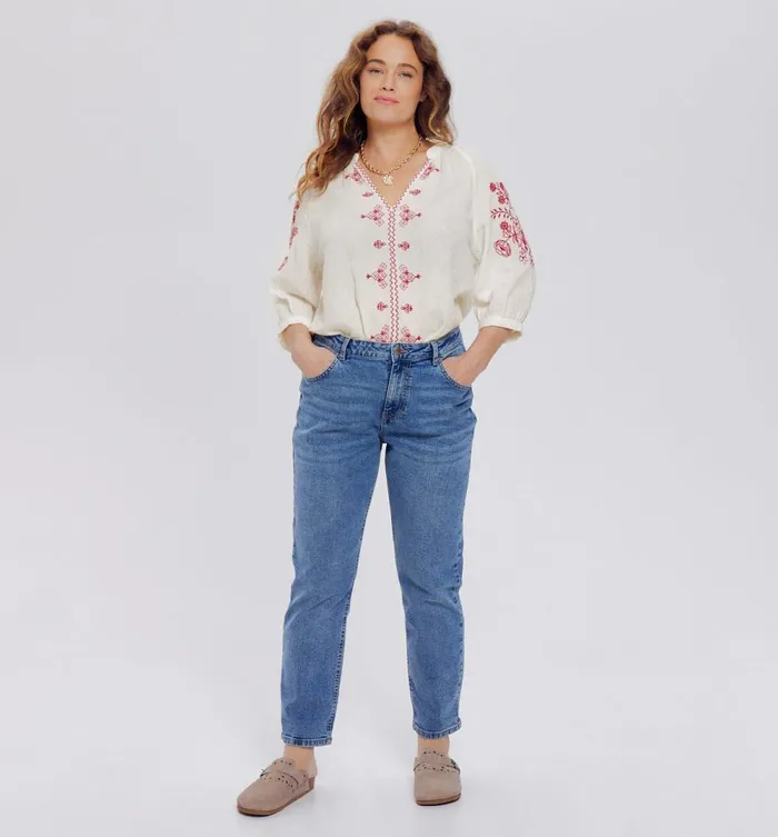 Women Cotton Gauze Blouse 8211 White Promod Shirts And Tunics Women Cotton Gauze Blouse 8211 White Promod Shirts And Tunics