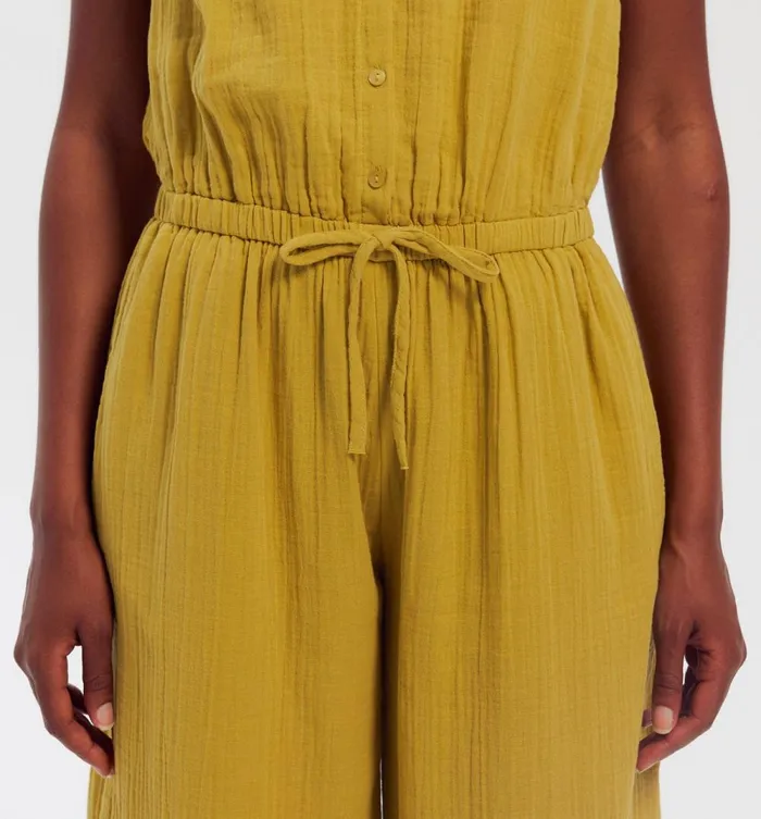 Women Cotton Gauze Jumpsuit 8211 Anise Green Promod Jumpsuits And Playsuits Women Cotton Gauze Jumpsuit 8211 Anise Green Promod Jumpsuits And Playsuits