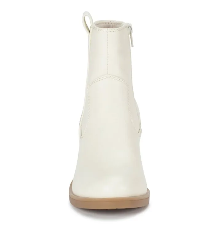 Women Covina Block Heel Bootie Cream Baretraps Booties