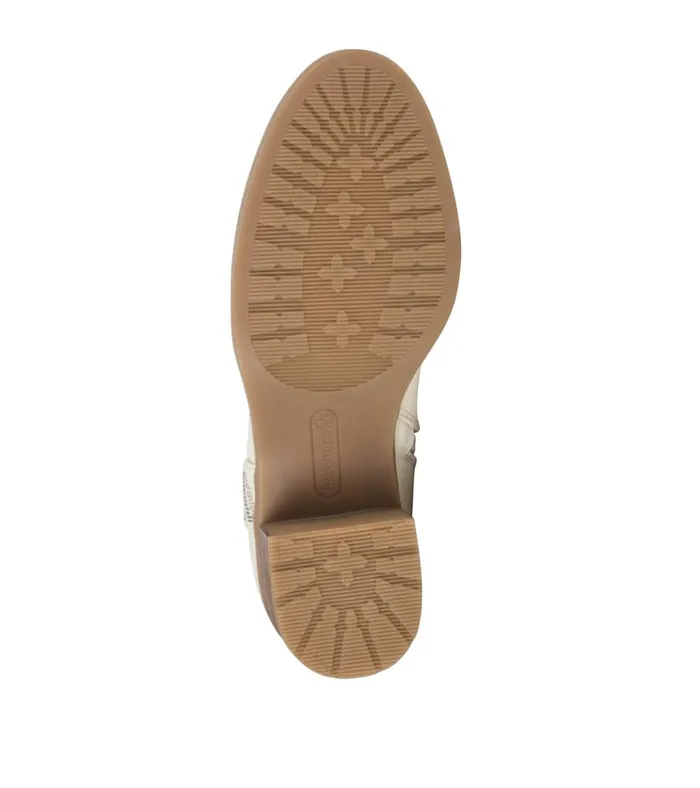 Women Covina Block Heel Bootie Cream Baretraps Booties