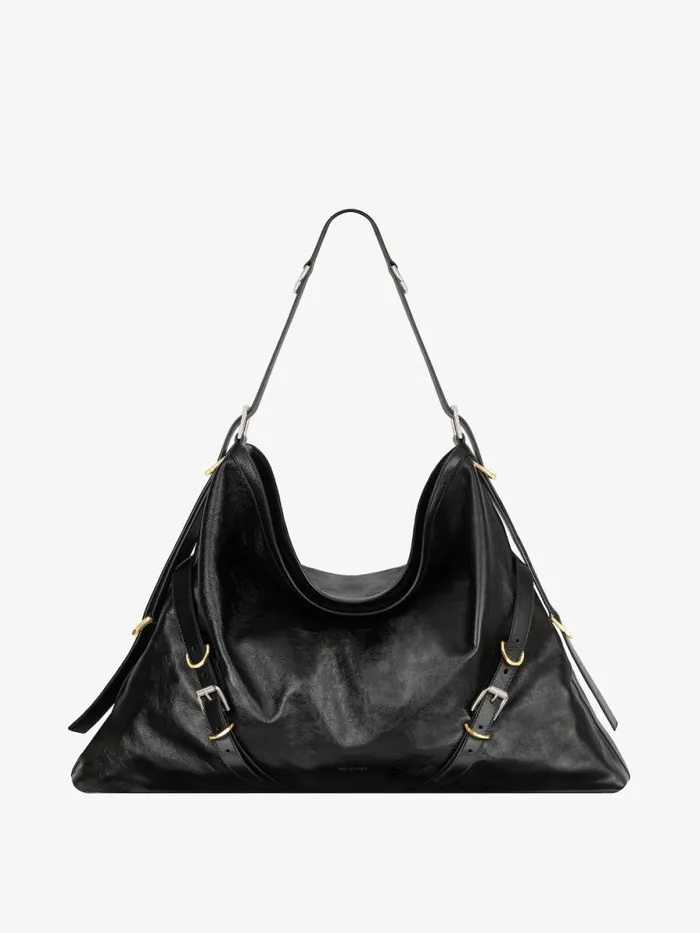 Women Crossbody Bags Givenchy Large Voyou Bag In Leather Black