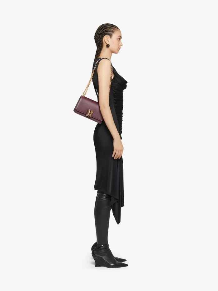 Women Crossbody Bags Givenchy Small 4G Bag In Leather With Chain Oxblood Red Women Crossbody Bags Givenchy Small 4G Bag In Leather With Chain Oxblood Red