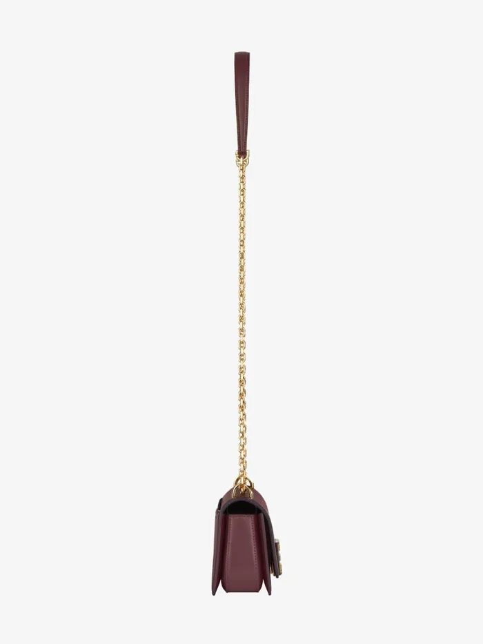 Women Crossbody Bags Givenchy Small 4G Bag In Leather With Chain Oxblood Red Women Crossbody Bags Givenchy Small 4G Bag In Leather With Chain Oxblood Red
