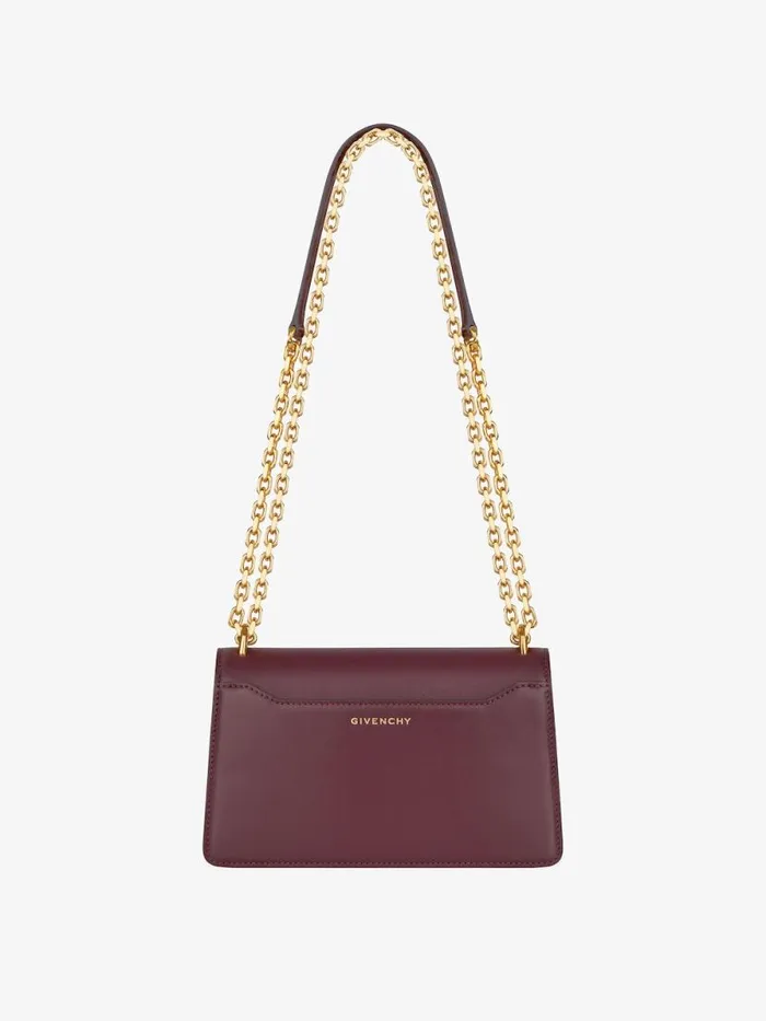 Women Crossbody Bags Givenchy Small 4G Bag In Leather With Chain Oxblood Red Women Crossbody Bags Givenchy Small 4G Bag In Leather With Chain Oxblood Red