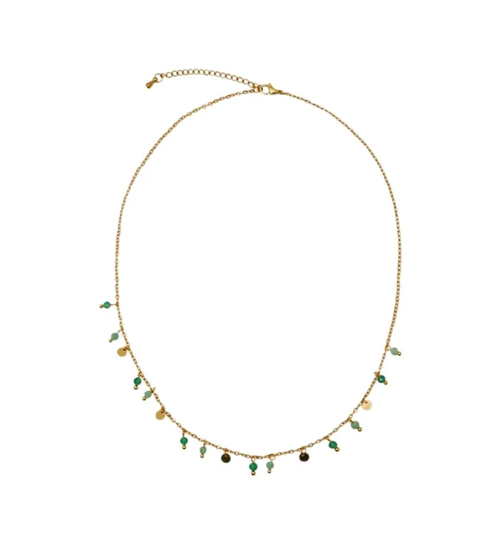 Women Dainty Beaded Necklace 8211 Gold Promod Jewellery