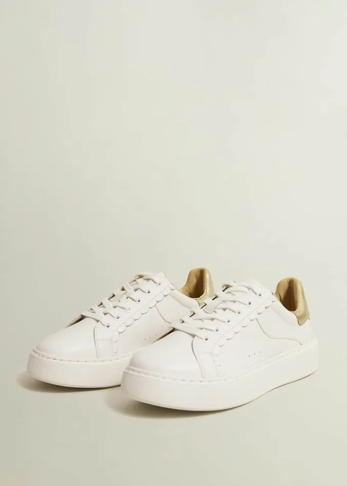 Women Dannie Leather Trainers White Hobbs Trainers