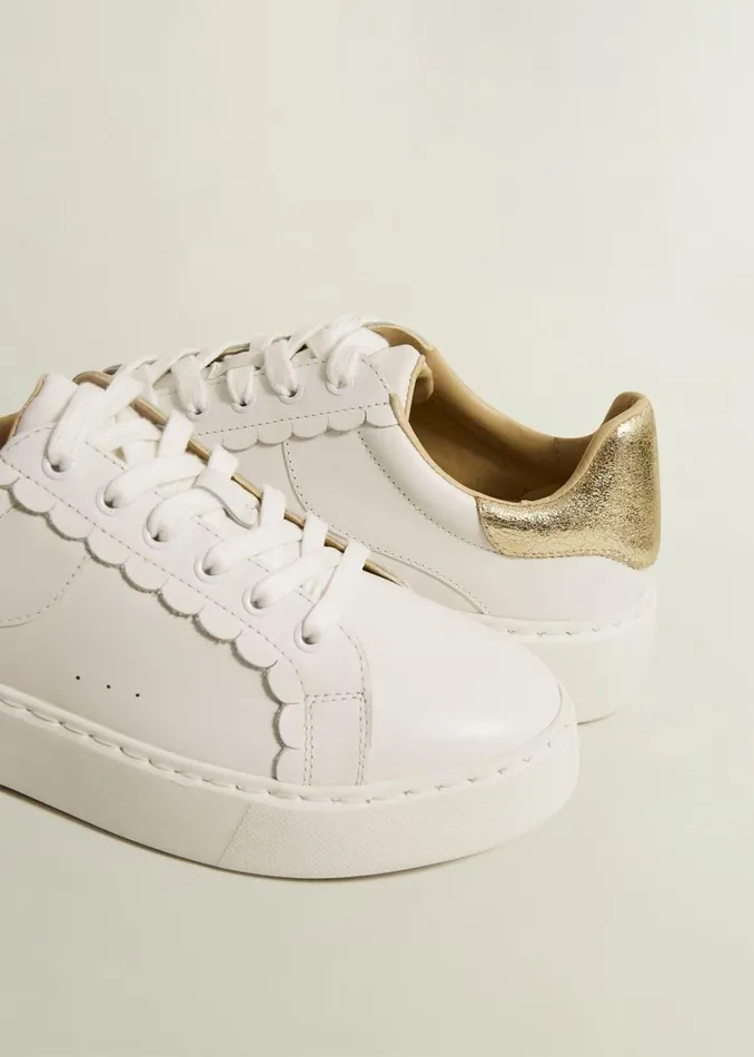 Women Dannie Leather Trainers White Hobbs Trainers