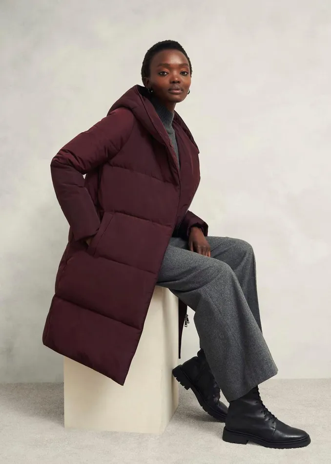Women Darla Puffer Wine Hobbs Coats and Jackets