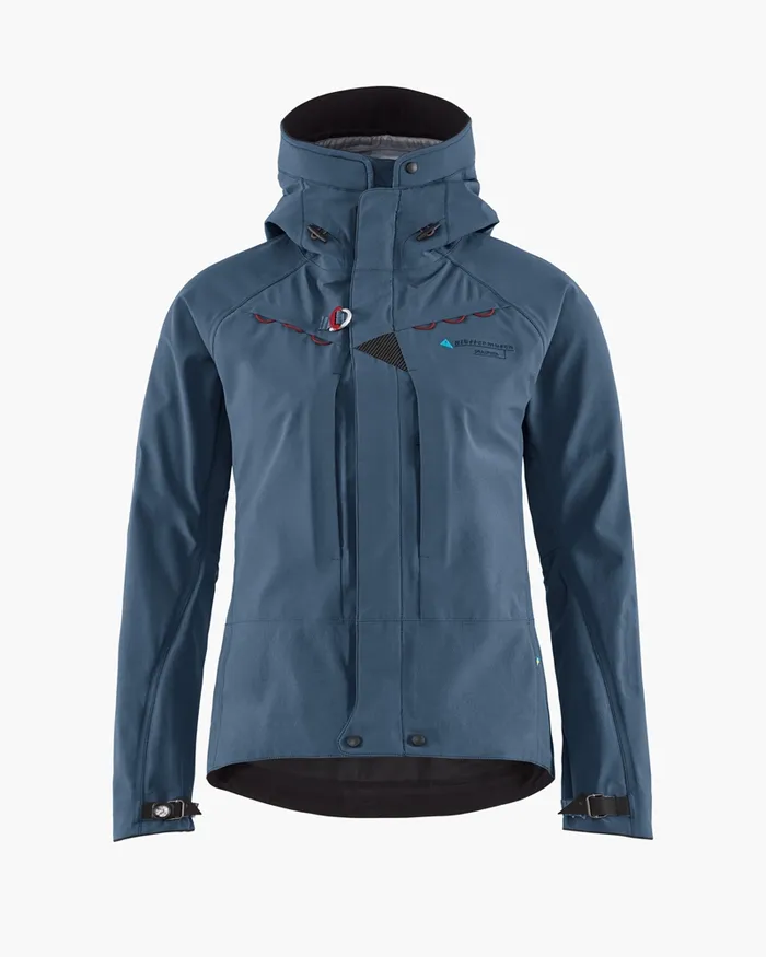 Women Draupner Waterproof Cutan Jacket Midnight Blue Klttermusen Waterproof Jackets