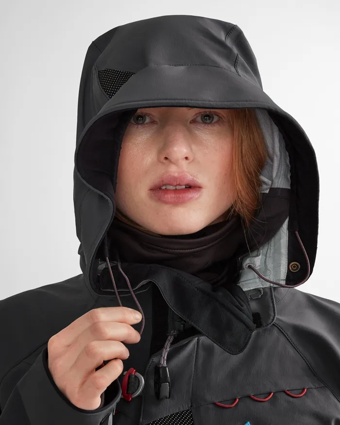 Women Draupner Waterproof Cutan Jacket Midnight Blue Klttermusen Waterproof Jackets
