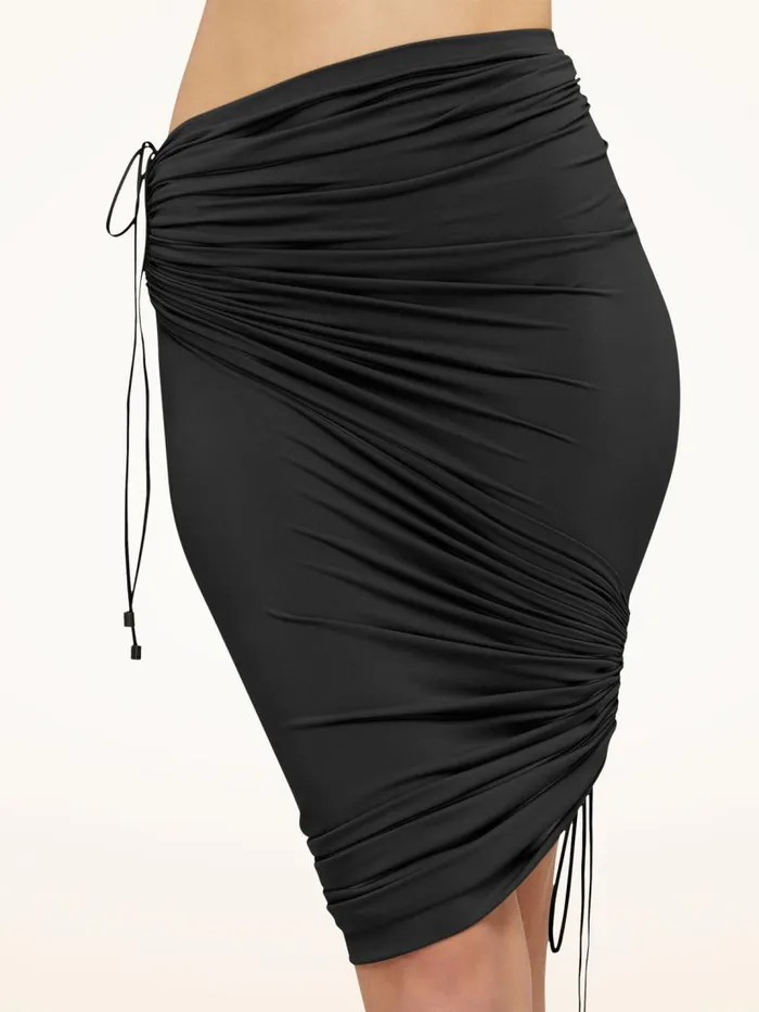 Women Dresses and Skirts Wolford Fatal Draping Dress Black
