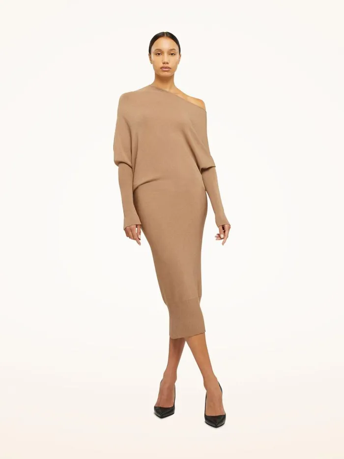Women Dresses and Skirts Wolford Viscose Knit Dress Mocha