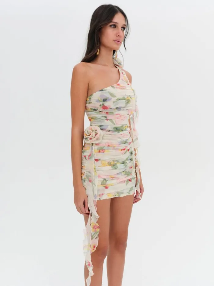 Women Dresses For Love and Lemons Abby One Shoulder Mini Dress Multi Women Dresses For Love and Lemons Abby One Shoulder Mini Dress Multi