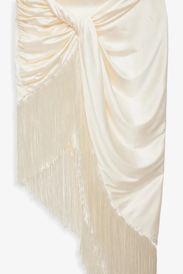Women Dresses For Love and Lemons Anisa Fringe Midi Dress Ivory Women Dresses For Love and Lemons Anisa Fringe Midi Dress Ivory