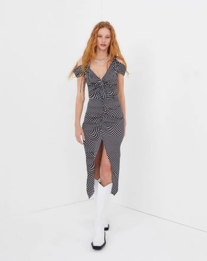 Women Dresses For Love and Lemons Beth Midi Dress Black