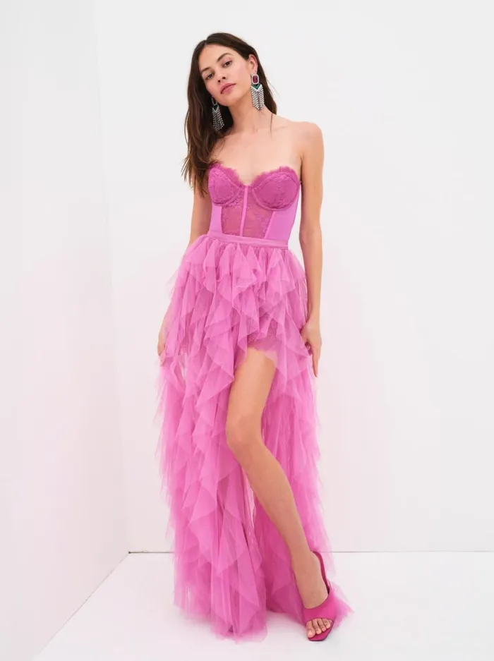 Women Dresses For Love and Lemons Bustier Gown Pink