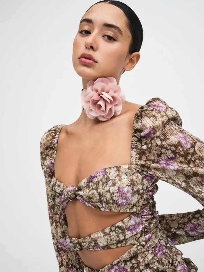 Women Dresses For Love and Lemons Camden Mini Dress Purple Women Dresses For Love and Lemons Camden Mini Dress Purple